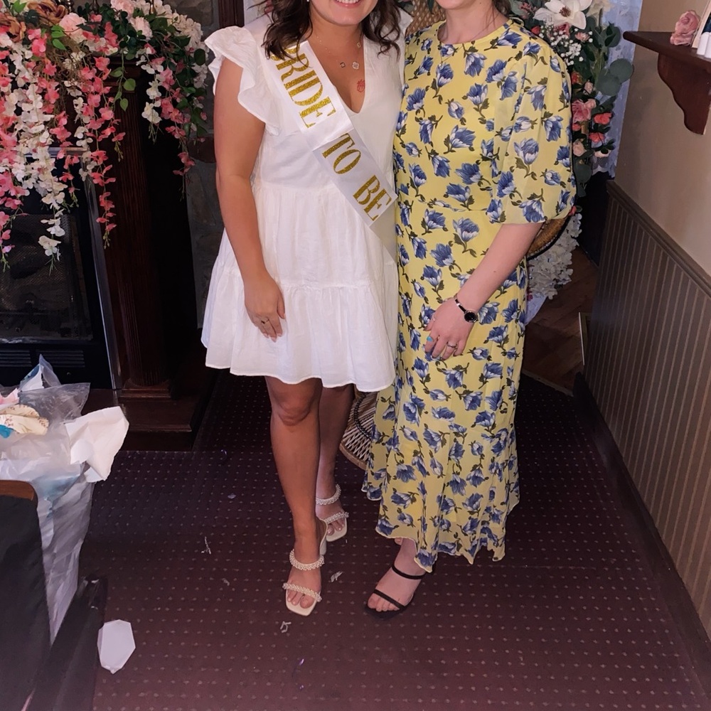 Boohoo Yellow Floral Midaxi Dress